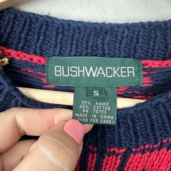 Bushwacker Winter Tunic Sweater Fair Isle Holiday Christmas Ice Skating Plaid S - Picture 5 of 10